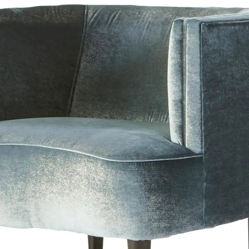 Roundhill Furniture Isla Chenille Oversized Barrel Accent Chair with Armrests for Living Room 4