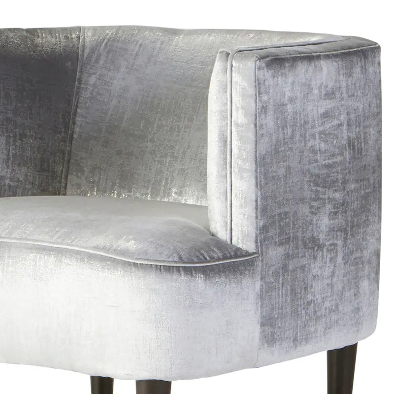 Roundhill Furniture Isla Chenille Oversized Barrel Accent Chair with Armrests for Living Room 12