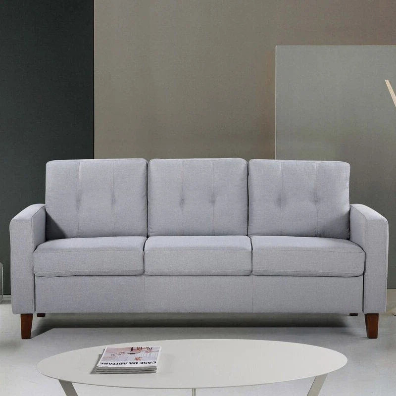 Rossetti Mid-Century Tufted Fabric Sofa 1