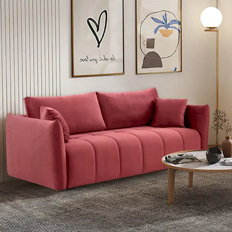 Mid-Century Modern 3-Seat Sofa – Perfect for Living Rooms, Apartments, Lounges, and Bedrooms 3