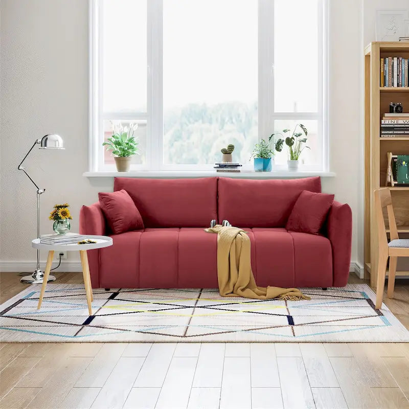 Mid-Century Modern 3-Seat Sofa – Perfect for Living Rooms, Apartments, Lounges, and Bedrooms 15