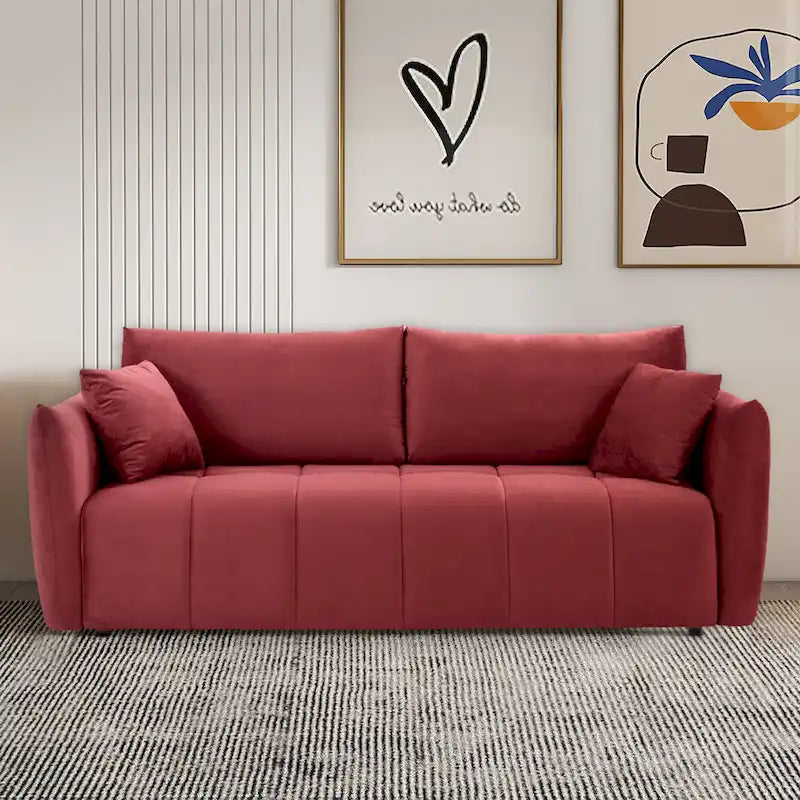 Mid-Century Modern 3-Seat Sofa – Perfect for Living Rooms, Apartments, Lounges, and Bedrooms 16