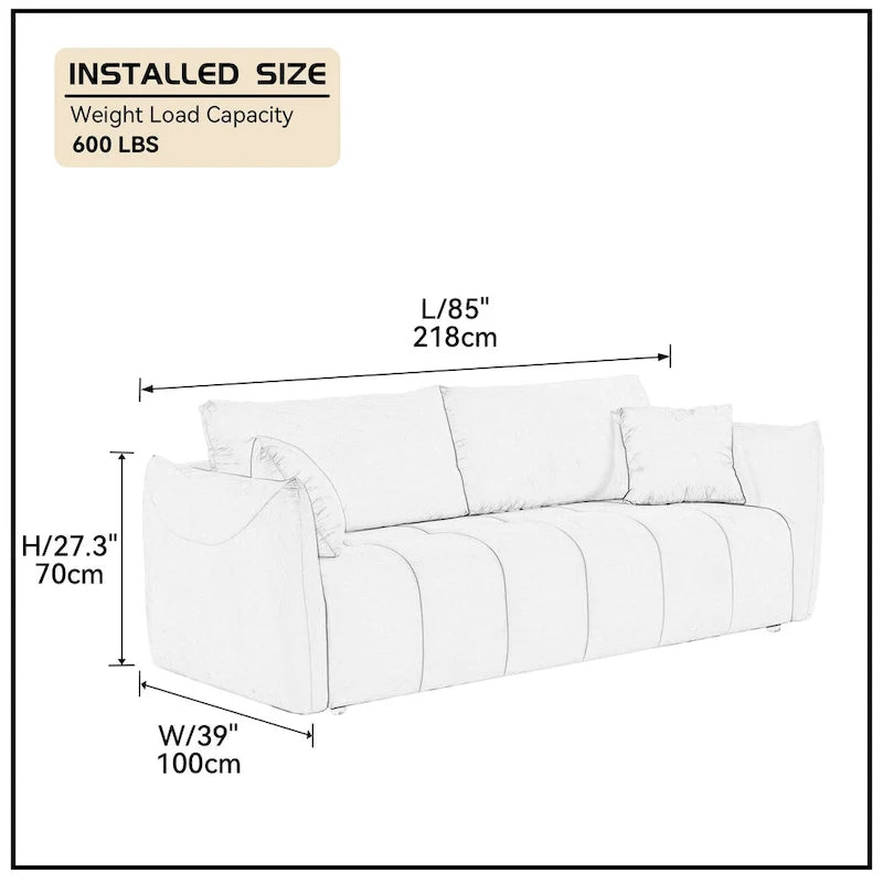 Mid-Century Modern 3-Seat Sofa – Perfect for Living Rooms, Apartments, Lounges, and Bedrooms 17