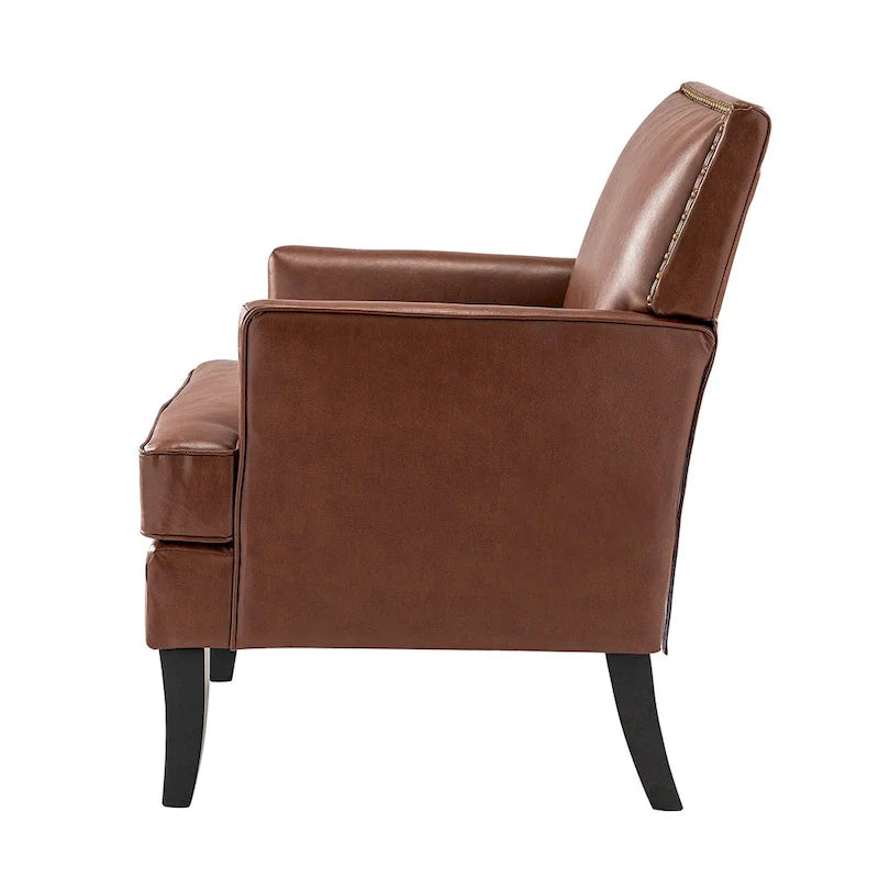 Nileus Set of 2 Modern Classic Polyester Accent Chairs with Solid Wood Legs by HULALA HOME 3