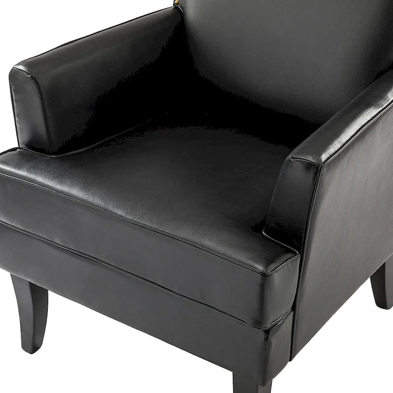 Nileus Set of 2 Modern Classic Polyester Accent Chairs with Solid Wood Legs by HULALA HOME 20
