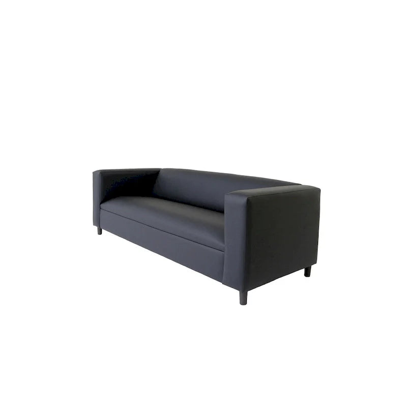 Mid-Century Modern 3-Seater Sofa by Coast to Coast Sofas - Upholstered Faux Leather with Solid Wood Frame 19