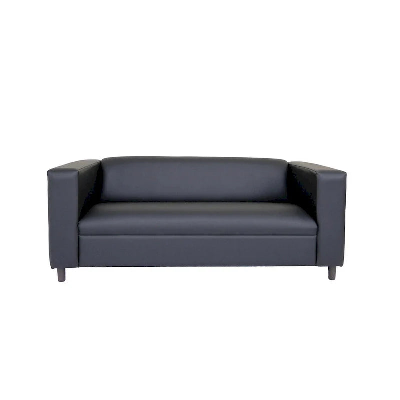 Mid-Century Modern 3-Seater Sofa by Coast to Coast Sofas - Upholstered Faux Leather with Solid Wood Frame 20