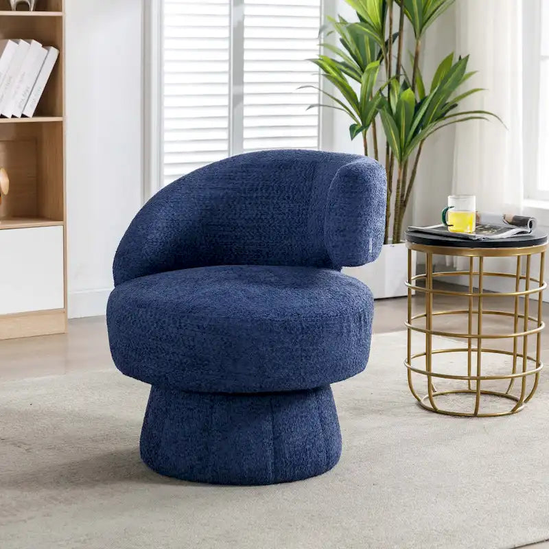 360-Degree Swivel Cuddle Barrel Accent Chairs with Plush Upholstery 5