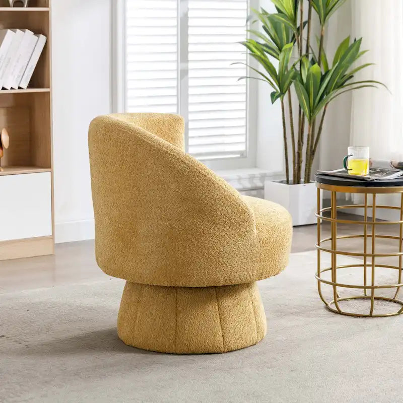 360-Degree Swivel Cuddle Barrel Accent Chairs with Plush Upholstery 22