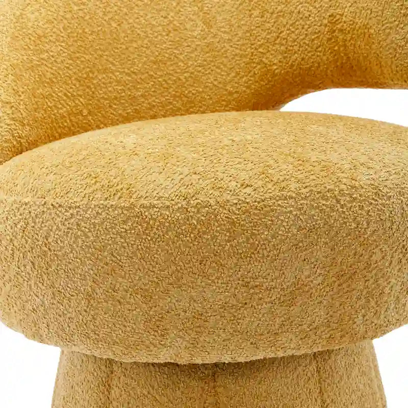 360-Degree Swivel Cuddle Barrel Accent Chairs with Plush Upholstery 25