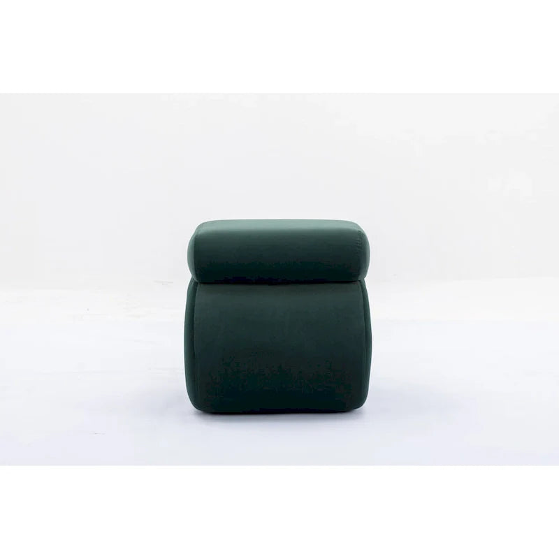 Contemporary S-Shape Ottoman Makeup Stool and Footrest for Living Room and Bedroom 19