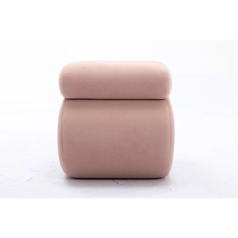 Contemporary S-Shape Ottoman Makeup Stool and Footrest for Living Room and Bedroom 30