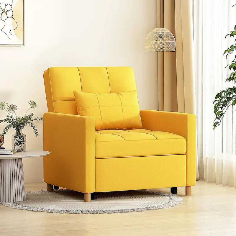 AECOJOY 3-in-1 Convertible Sleeper Sofa Chair with Pillow and Adjustable Backrest 20