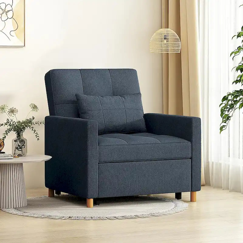 AECOJOY 3-in-1 Convertible Sleeper Sofa Chair with Pillow and Adjustable Backrest 31