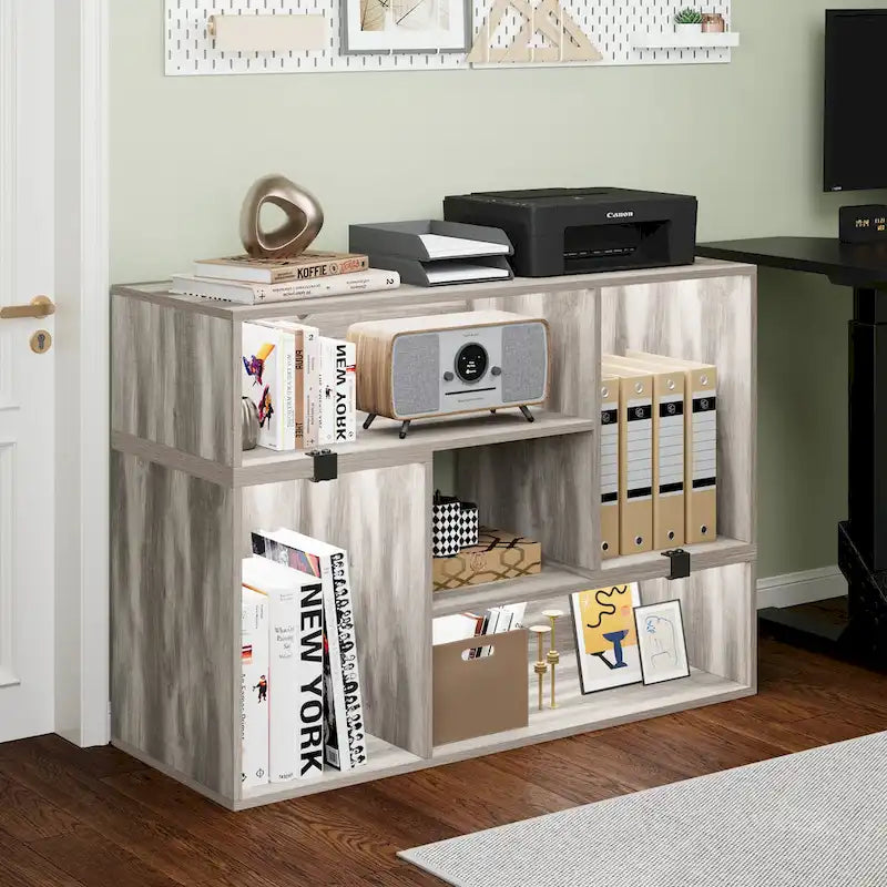 Modern Modular TV Stand with LED Lighting & Open Storage 3