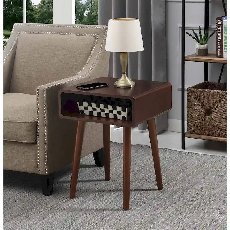 Convenience Concepts Napa End Table Featuring Storage Shelf 1