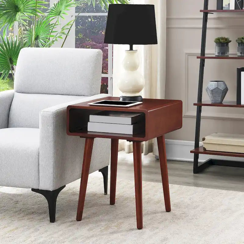 Convenience Concepts Napa End Table Featuring Storage Shelf 12
