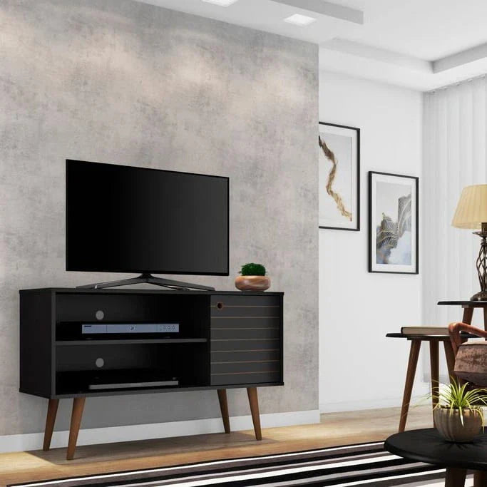 Mid-Century Modern Liberty Dual-Shelf TV Console 11