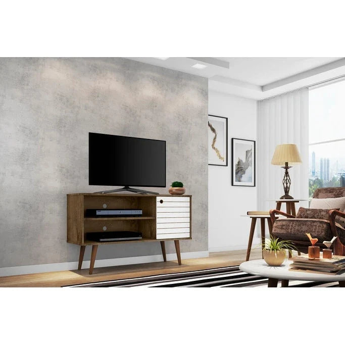 Mid-Century Modern Liberty Dual-Shelf TV Console 21