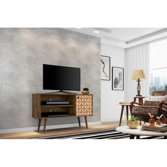 Mid-Century Modern Liberty Dual-Shelf TV Console 37