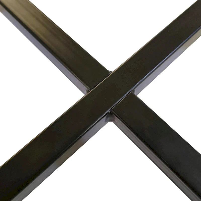 Double-Layer Round Tempered Glass End Table/Coffee Table with Sturdy Iron Frame 15