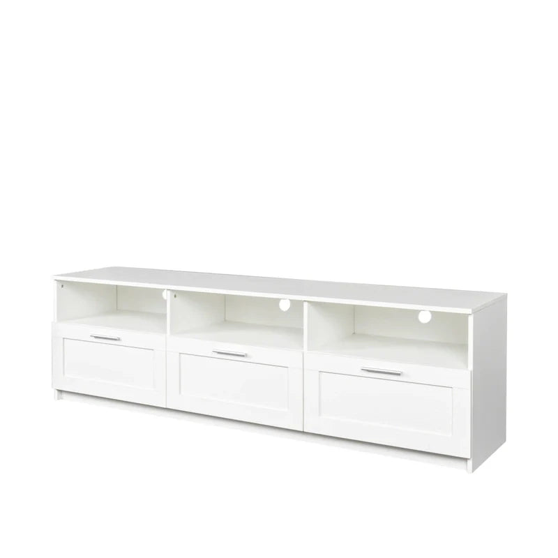Contemporary 70.87" TV Cabinet with 3 Storage Drawers - Stylish Entertainment Center for Living Room 12