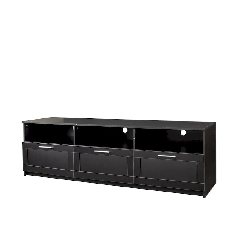Contemporary 70.87" TV Cabinet with 3 Storage Drawers - Stylish Entertainment Center for Living Room 22