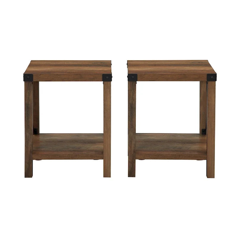 Set of 2 Middlebrook Kujawa 18-Inch X-Side Accent Tables 7
