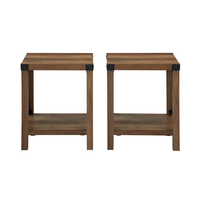 Set of 2 Middlebrook Kujawa 18-Inch X-Side Accent Tables 10