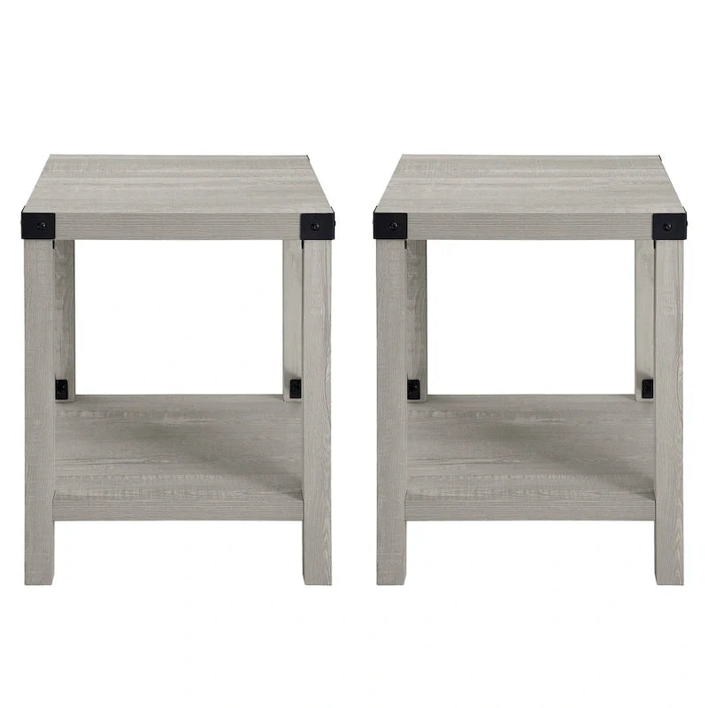 Set of 2 Middlebrook Kujawa 18-Inch X-Side Accent Tables 15