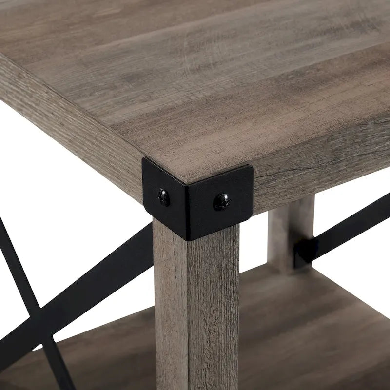 Set of 2 Middlebrook Kujawa 18-Inch X-Side Accent Tables 28