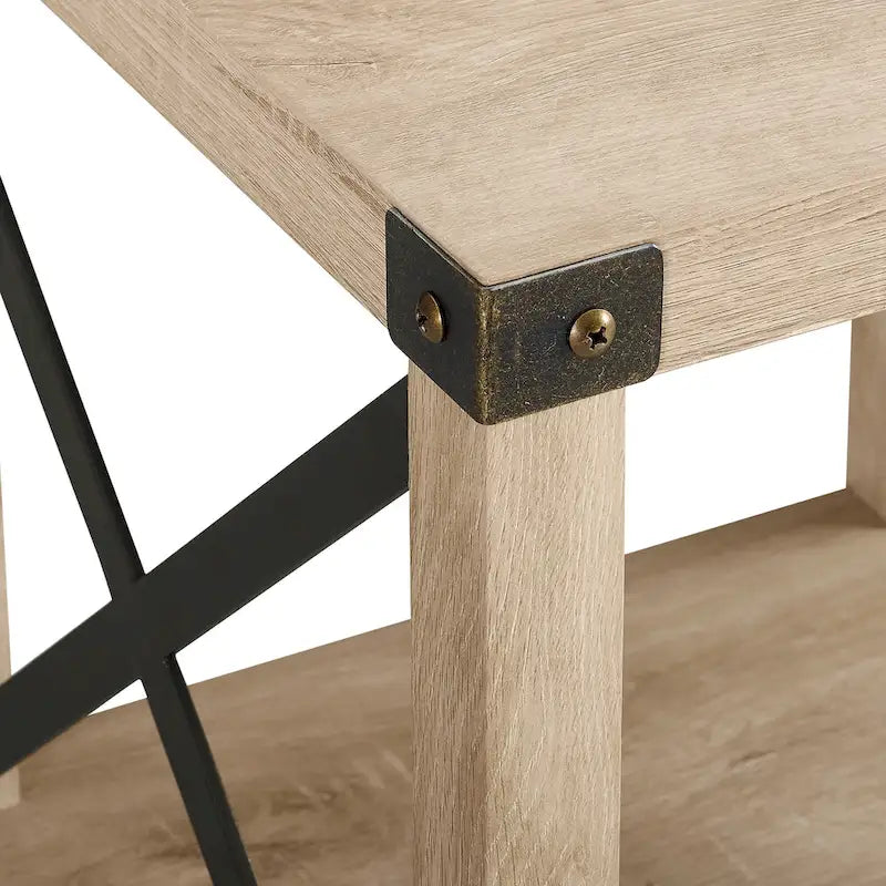 Set of 2 Middlebrook Kujawa 18-Inch X-Side Accent Tables 35