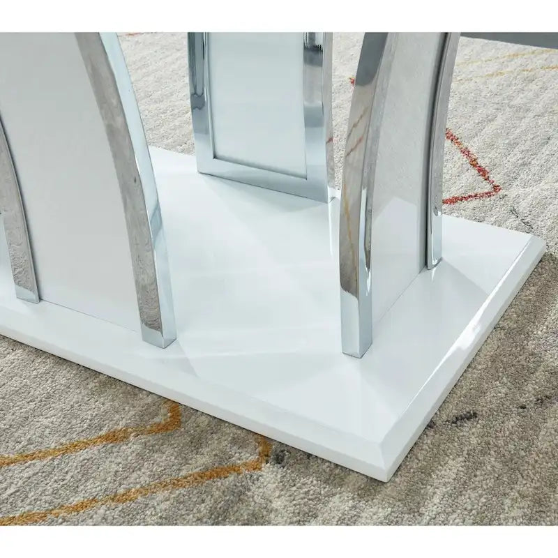 Furniture of America del Rio Contemporary Glass Top 2-Piece Accent Table Set 7