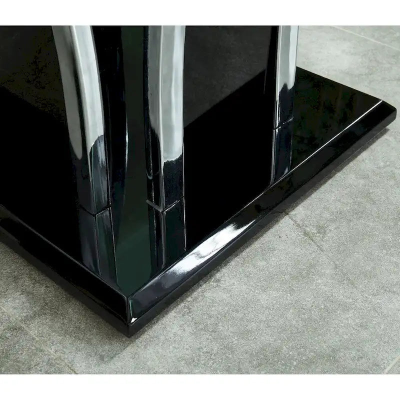 Furniture of America del Rio Contemporary Glass Top 2-Piece Accent Table Set 12