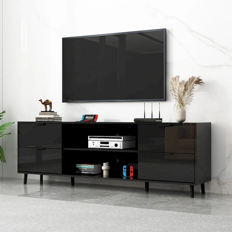 Remote-Controlled Electric Fireplace TV Stand Entertainment Center 25