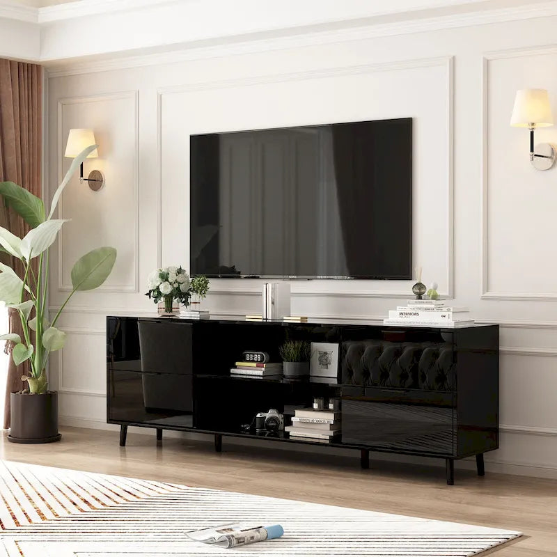 Remote-Controlled Electric Fireplace TV Stand Entertainment Center 27