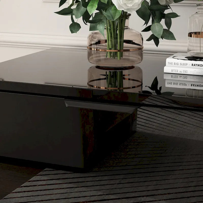 Electric Fireplace TV Stand Entertainment Center with LED Flame Effects and Remote Control 29