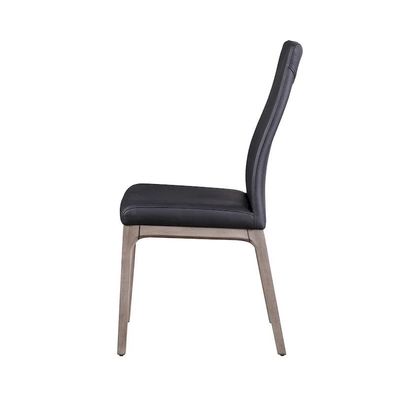 Somette Pogo Criss Cross Dining Set Featuring Black Chairs 6