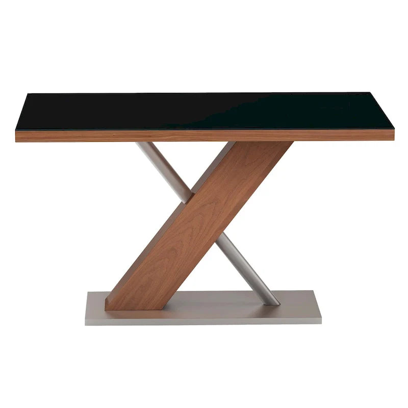 Somette Emily Contemporary Wooden Dining Set with Table, Nook, and Bench 7
