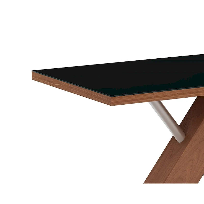 Somette Emily Contemporary Wooden Dining Set with Table, Nook, and Bench 9
