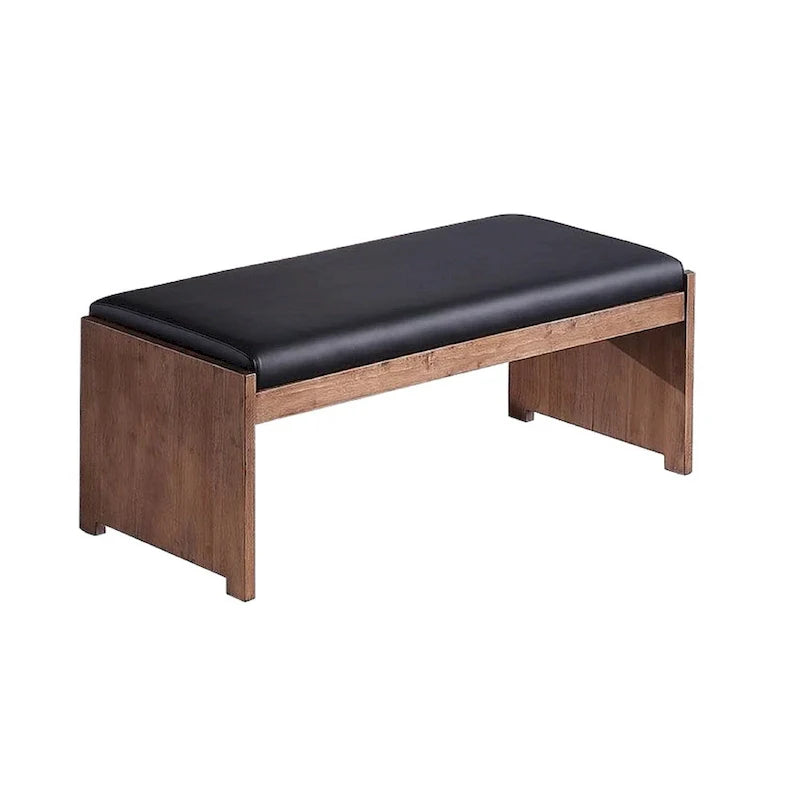 Somette Emily Contemporary Wooden Dining Set with Table, Nook, and Bench 10