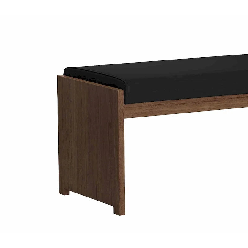 Somette Emily Contemporary Wooden Dining Set with Table, Nook, and Bench 12