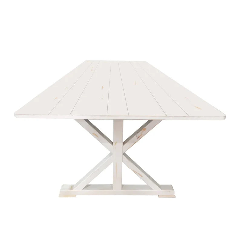 9' x 40" Rustic Solid Pine Folding Dining Table - Antique Style 24