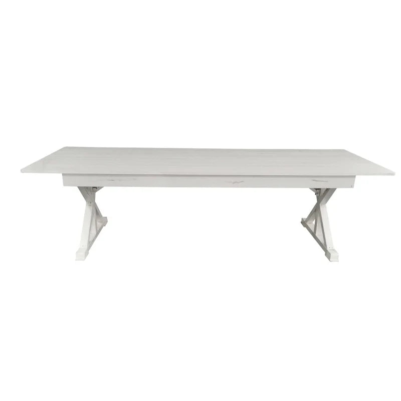9' x 40" Rustic Solid Pine Folding Dining Table - Antique Style 25