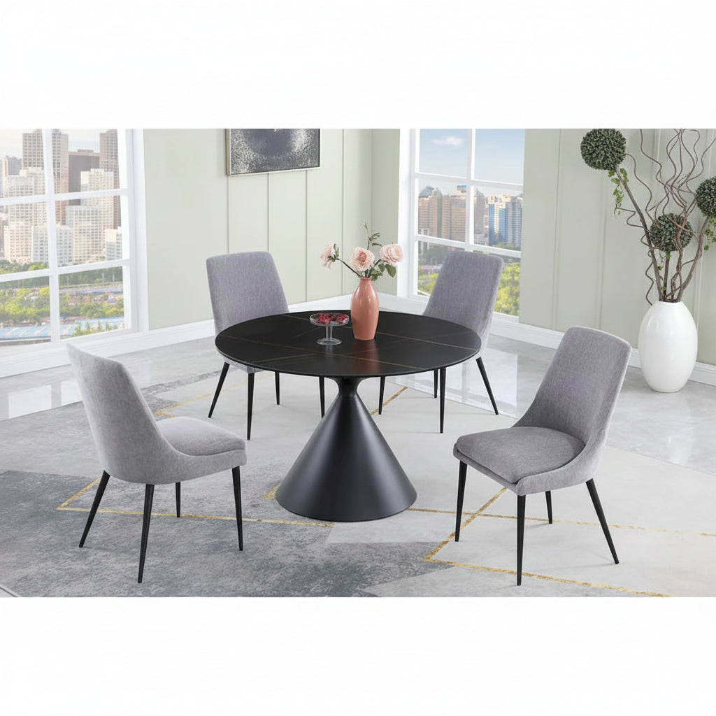 Somette Delphie Ceramic-Topped Dining Table 1