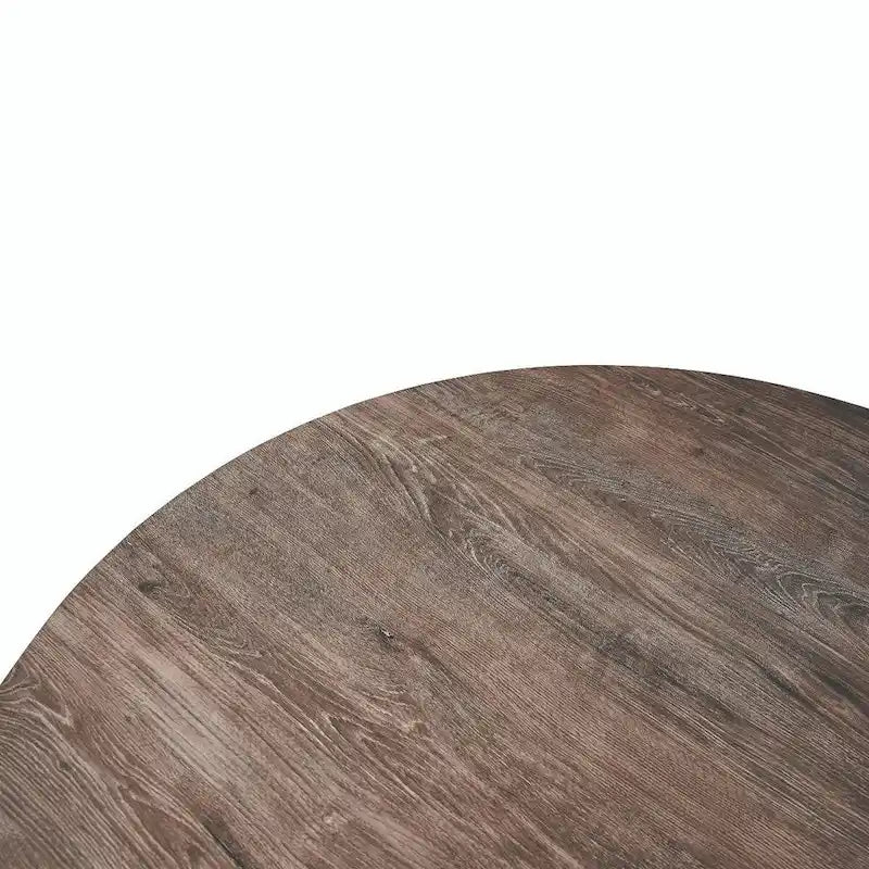 Ravenna 47" Modern Round Wood Dining Table with X-Cross Metal Base for Kitchen and Dining Room 28