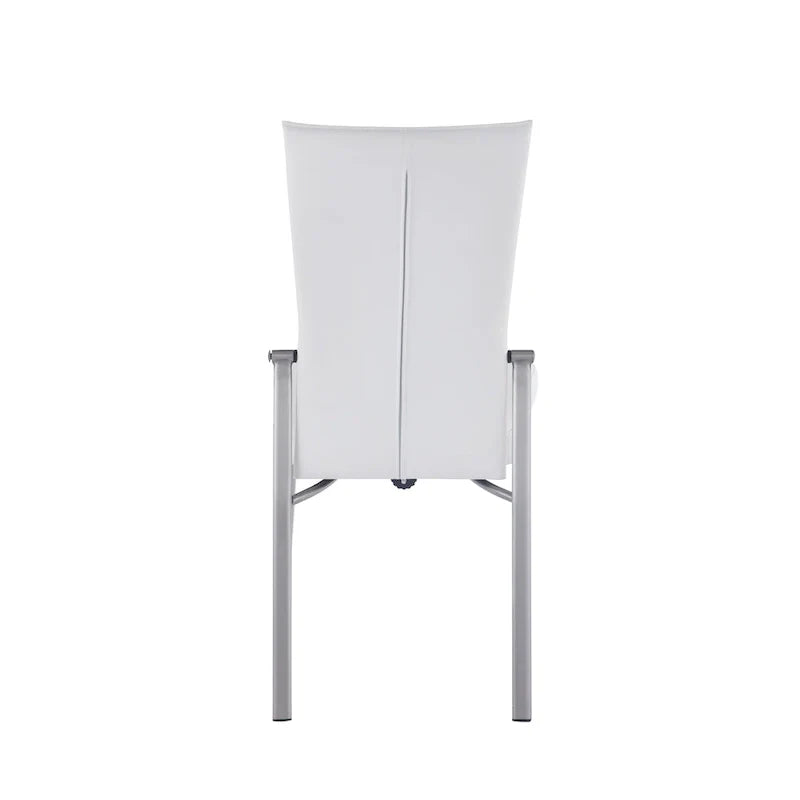 Somette Charlie White Starphire Glass 5-Piece Dining Collection 12