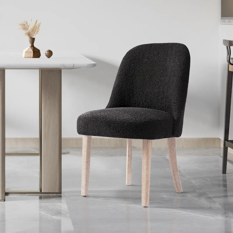 Water and Stain Resistant Boucle Polyester Side Chair 38