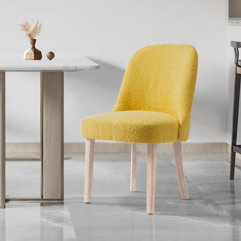 Water and Stain Resistant Boucle Polyester Side Chair 39