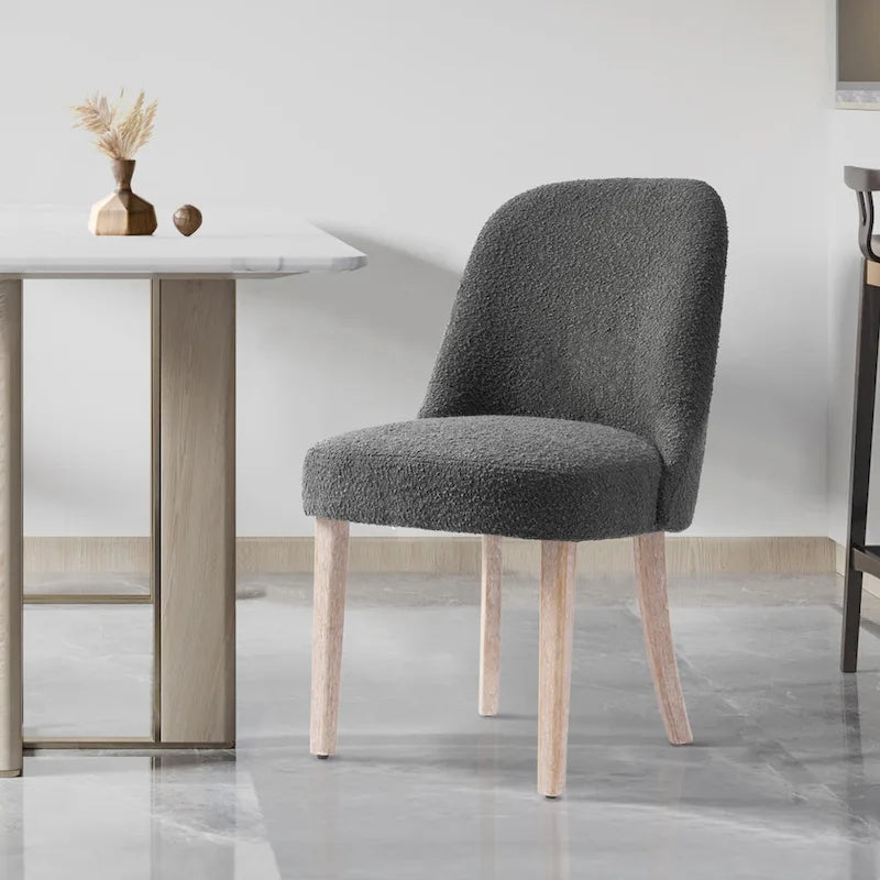 Water and Stain Resistant Boucle Polyester Side Chair 1